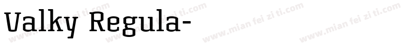 Valky Regula字体转换